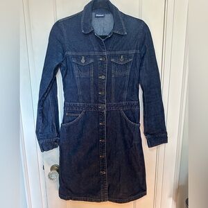 Mavi Long Sleeve Button-up Denim Dress or Jacket Size Small